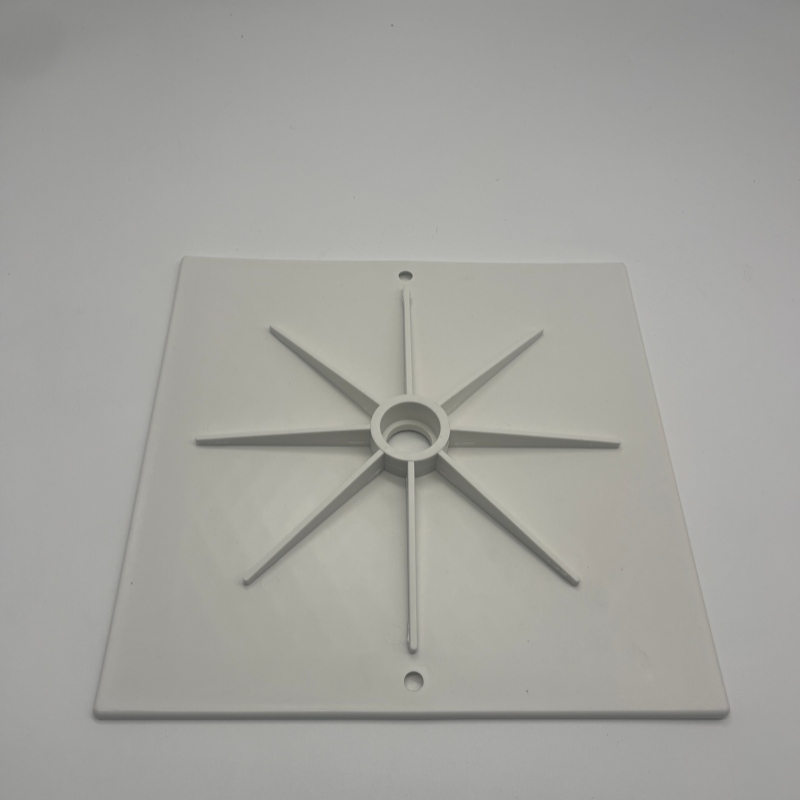 Tapa para desagüe de piscina de 25x25 cm - Accesorio de seguridad moldeado por inyección, antideslizante y antiobstrucción