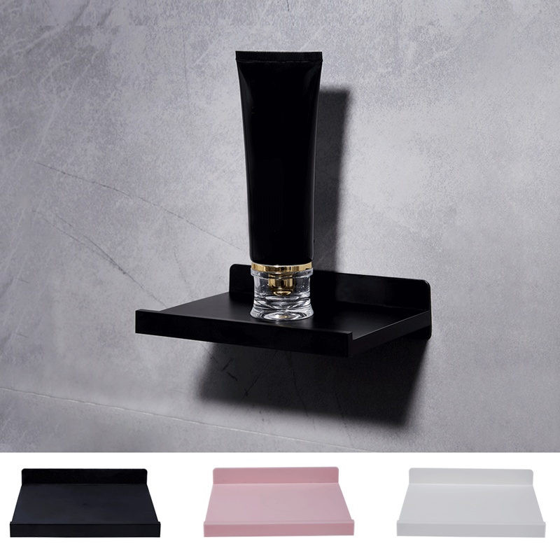 No-Drill Wall Mount Floating Shelf (Bathroom Storage)